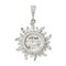 Sterling Silver Sun Jewelry Charm Celestial Jewelry 32mm x 24mm